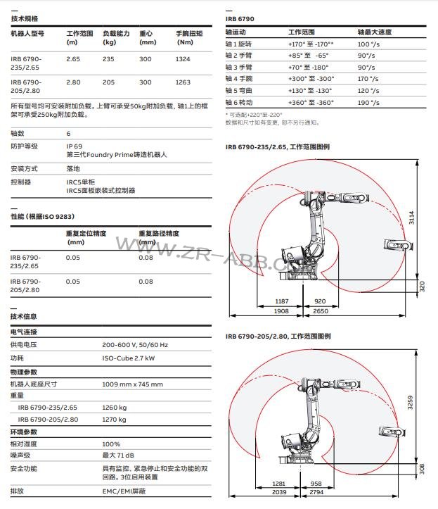 ABB機(jī)器人出租,工業(yè)機(jī)械手IRB 6790租賃